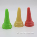 Cones crocantes de frutas e vegetais